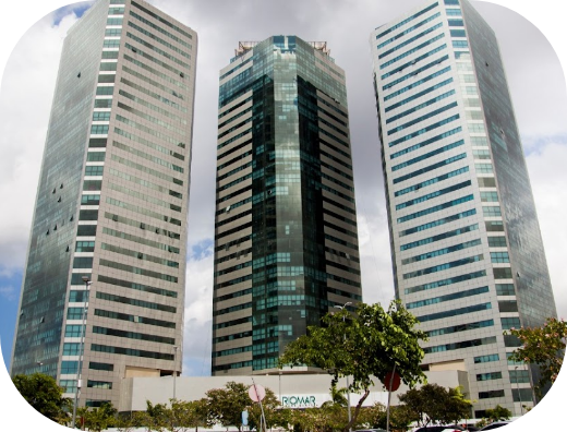 Fachada da Oftalmo RioMar, em Recife